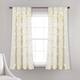 Silver Orchid Turpin Single Window Curtain Panel - 54"Wx63"L - Ivory