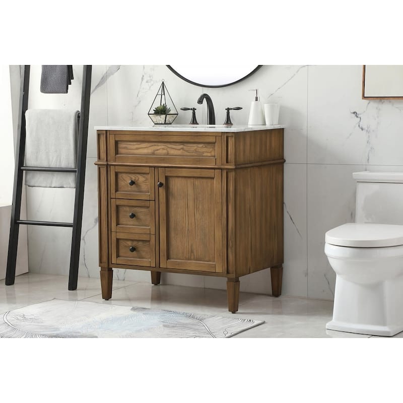 Elegant Lighting VF12532 Park Avenue 32" Free Standing Single Basin