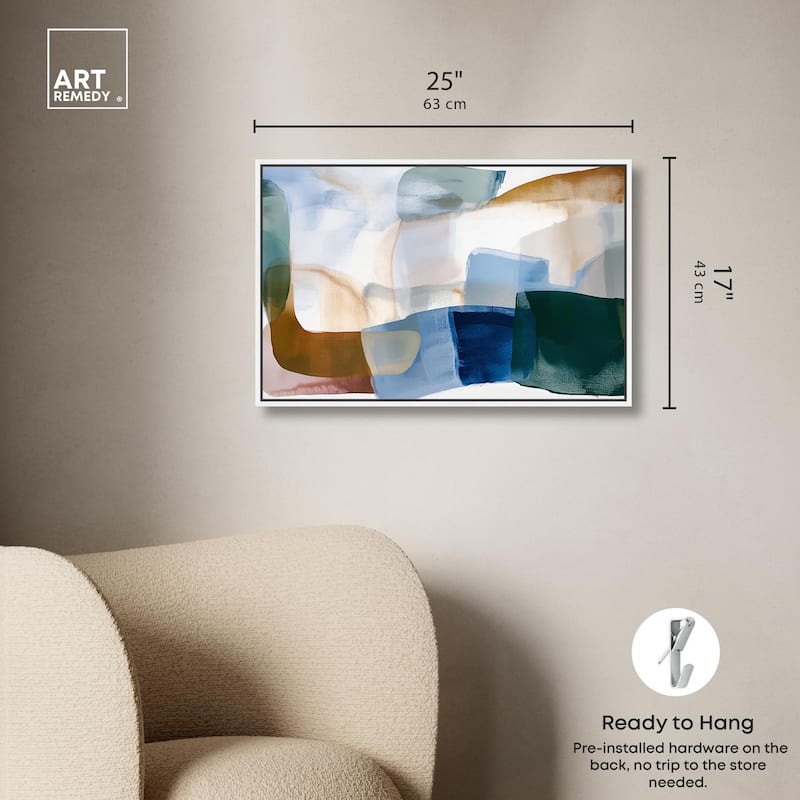 Contoured Calm I Canvas by Art Remedy