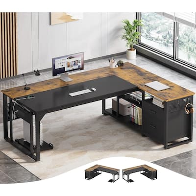 Executive Desk Computer Office Desk Workstation Storage Drawers