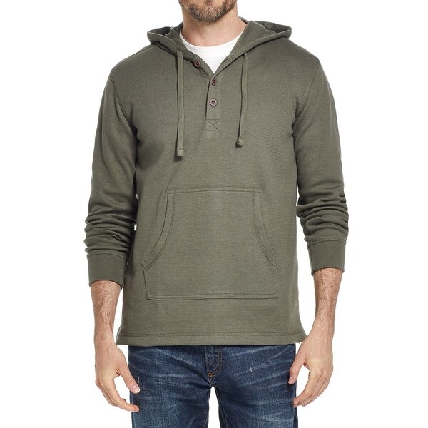Weatherproof Mens Hoodie Medium Waffle Knit Pullover. Opens flyout.