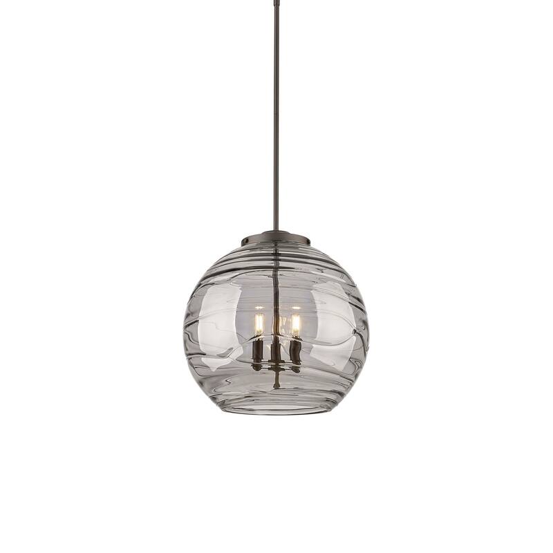 Innovations Lighting 221-3S-20-18 Athens Pendant Athens Deco Swirl 3 - Oil Rubbed Bronze