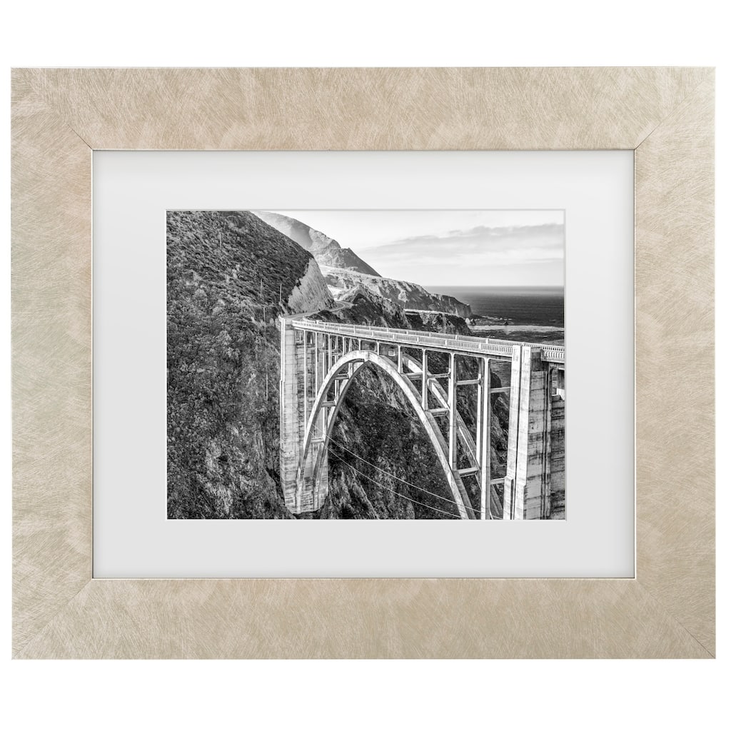 Joseph S Giacalone 'Historic Bixby Beauty Monochrome' Matted Framed Art