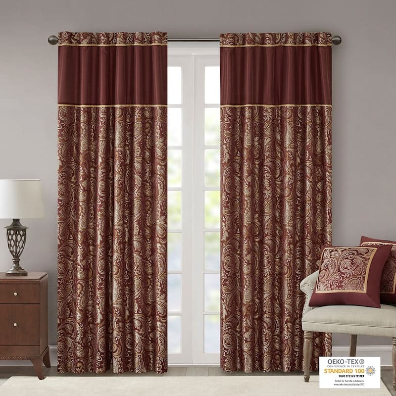 Jacquard Curtain Panel - Multi-Color