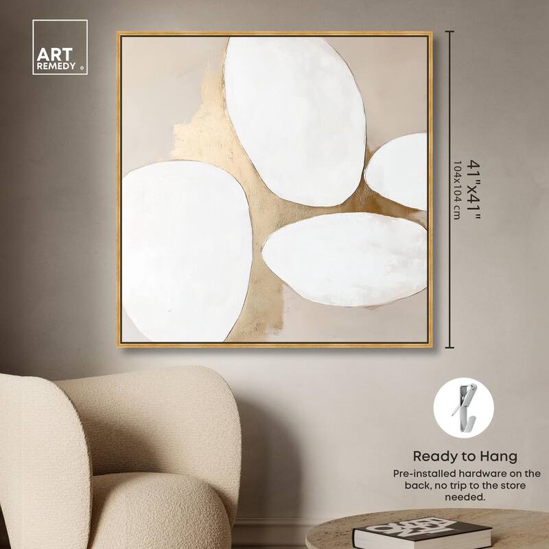 Stacked Stones III Canvas by Art Remedy