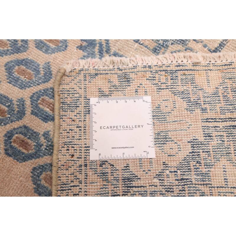 ECARPETGALLERY Hand-knotted Antalya Vintage Beige Wool Rug - 5'2 x 6'7