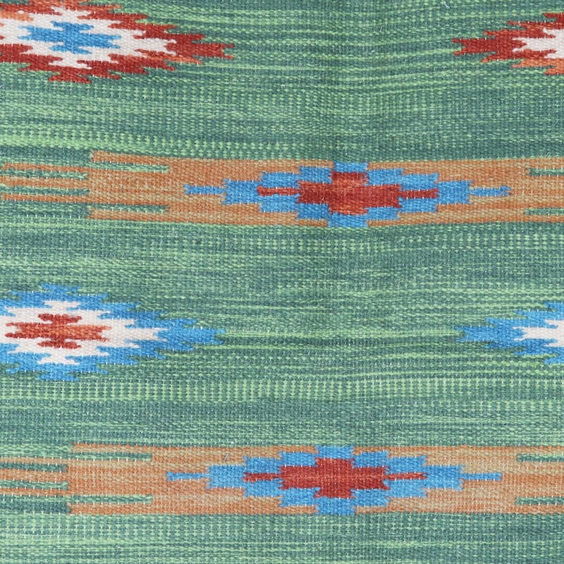 Novica Handmade Azure Stars Hand-Woven Wool Area Rug (4 X 6) - 6' x 7'