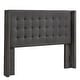 preview thumbnail 12 of 15, Melina Linen Tufted Wingback Headboard by iNSPIRE Q Bold