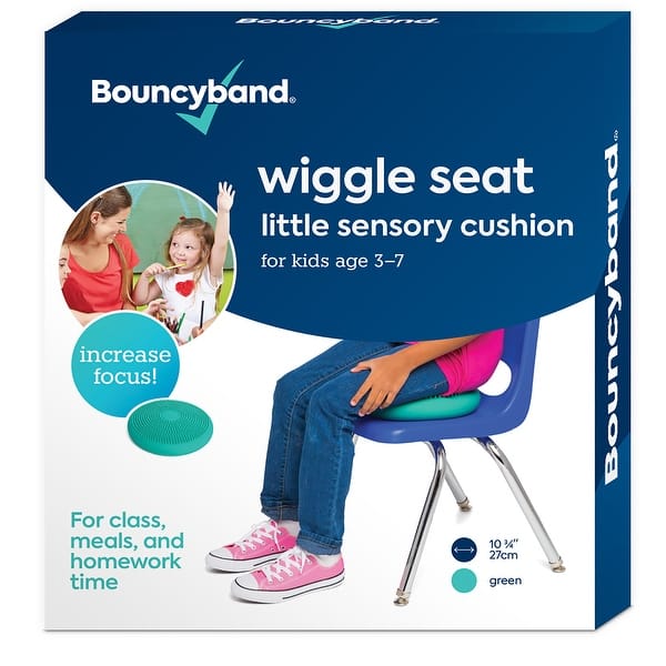 slide 2 of 8, Bouncyband Little Wiggle Seat Sensory Cushion, Mint Mint