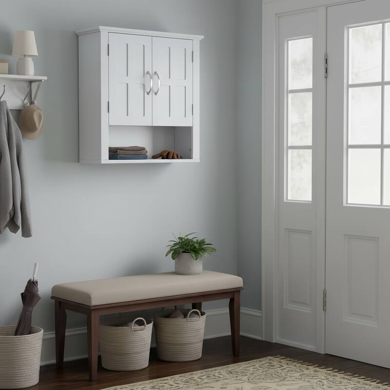 Bathroom Wall Storage Cabinet, Multi -functional Wall Mounted Cabinet with Adjustable Shelves, Medicine Cabinet