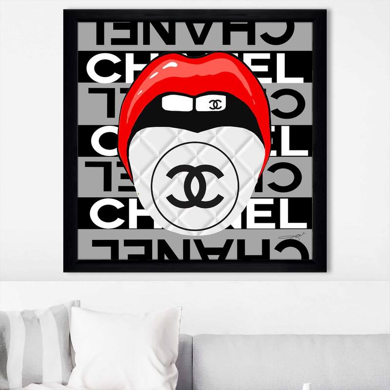 "Chanel Tongue" by Jodi Print on Acrylic