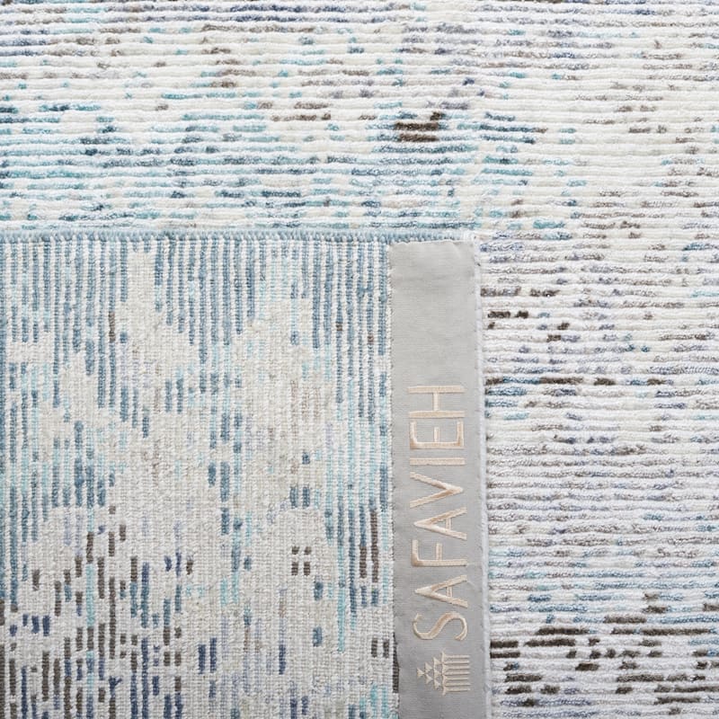 SAFAVIEH Couture Hand-knotted Tiffany Isaura Modern Abstract Viscose Rug - 8' x 10'