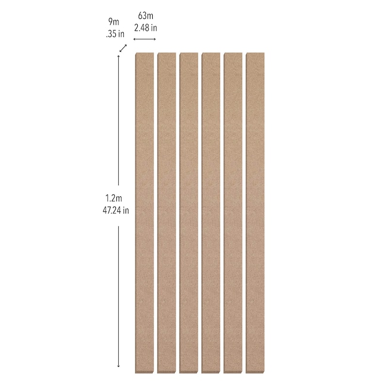 WallPops Narrow Paintable Shaker Wall Panels
