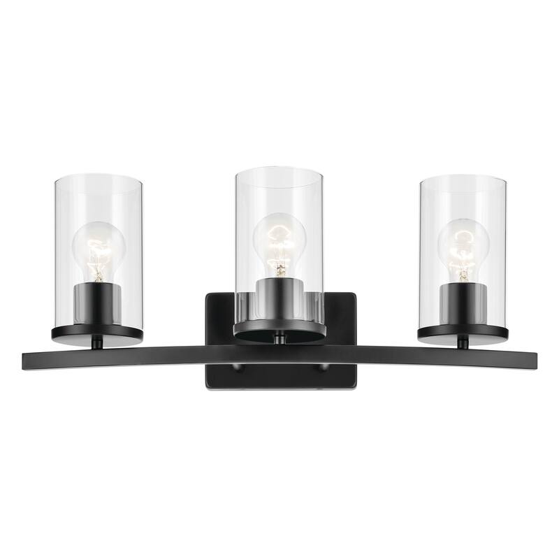 Kichler Lighting Crosby Bathroom Vanity Light with Clear Glass