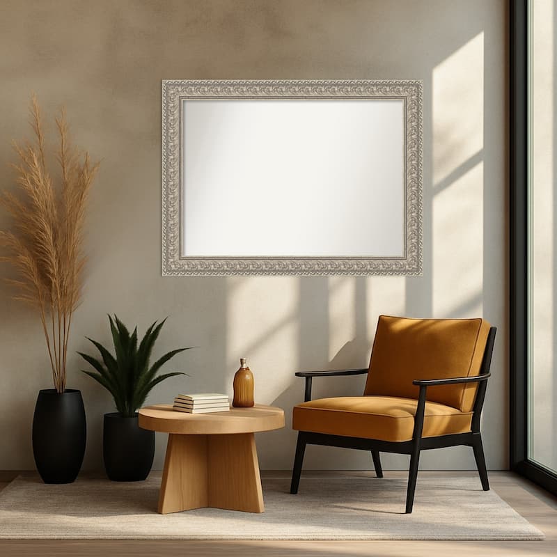 Sydney Silver Non-Beveled Framed Wall Mirror - Sydney Silver