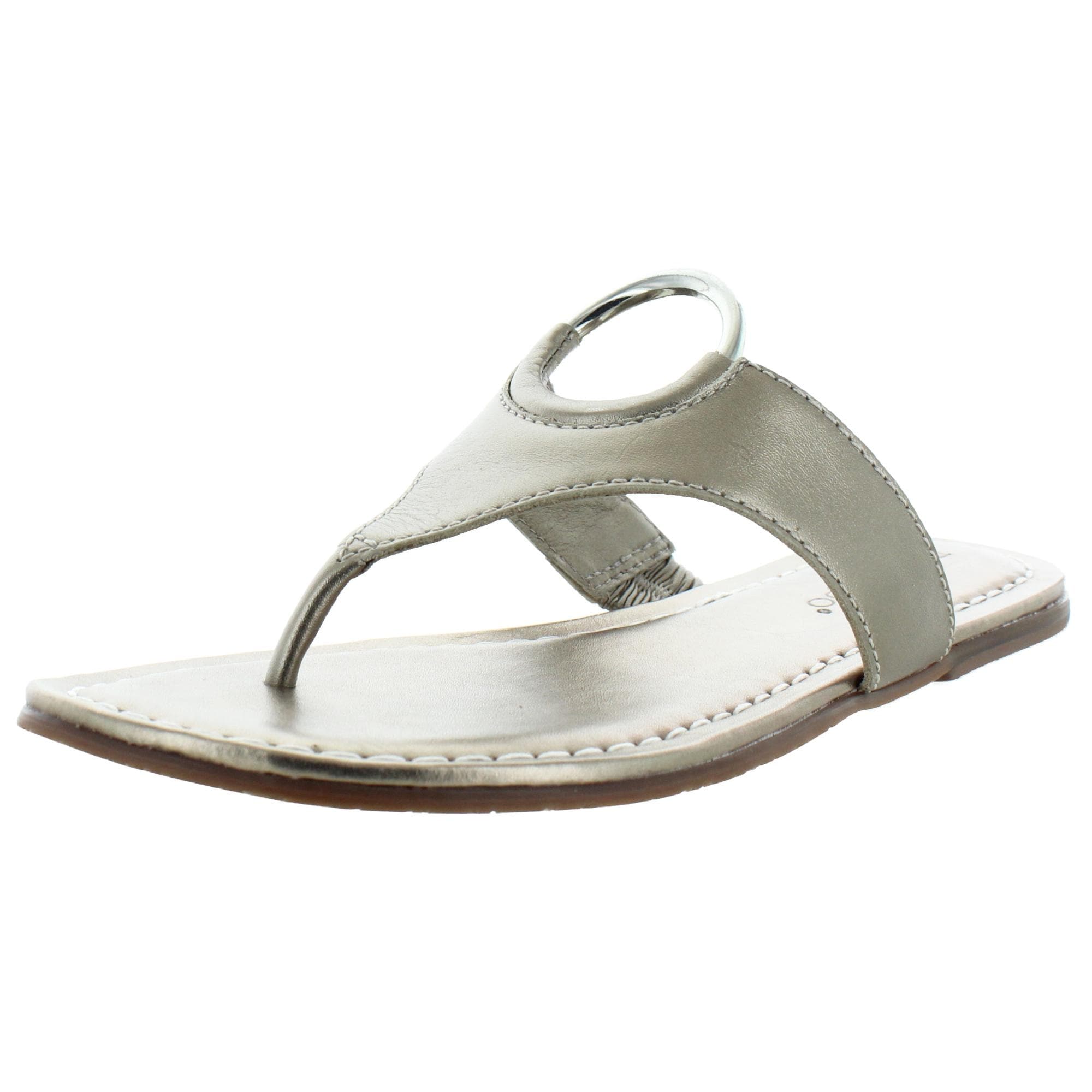 Bernardo Women/'s Mallory Antique Leather O-Ring T-Strap Sandals