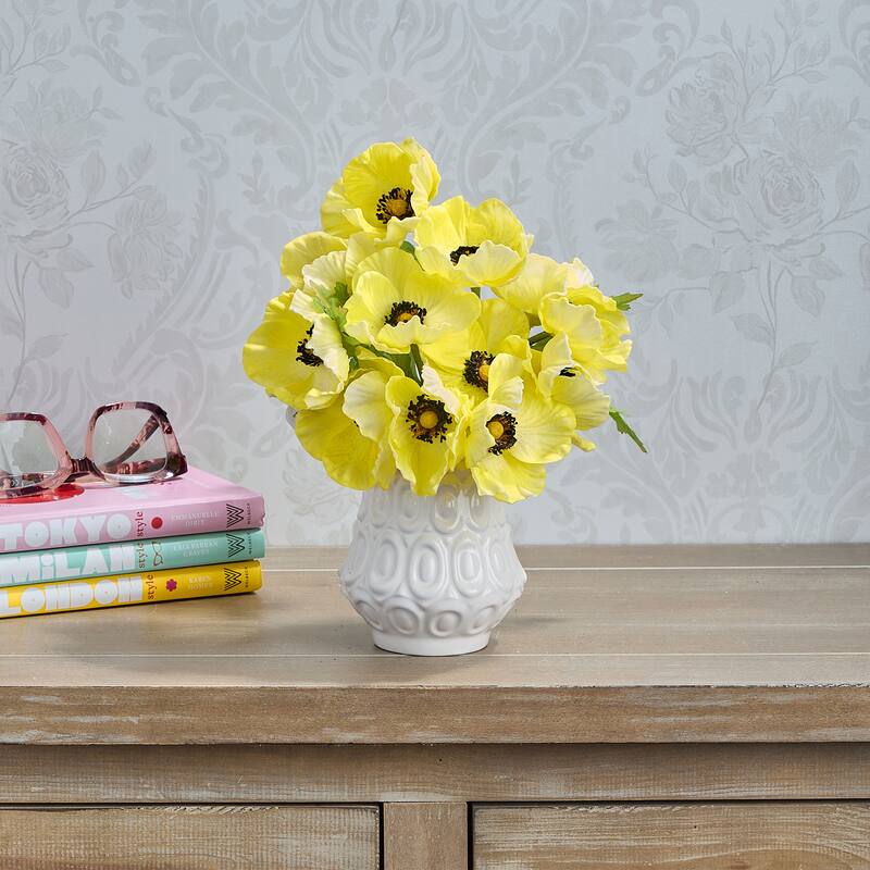 11" Pu Anemone Bundle - Yellow