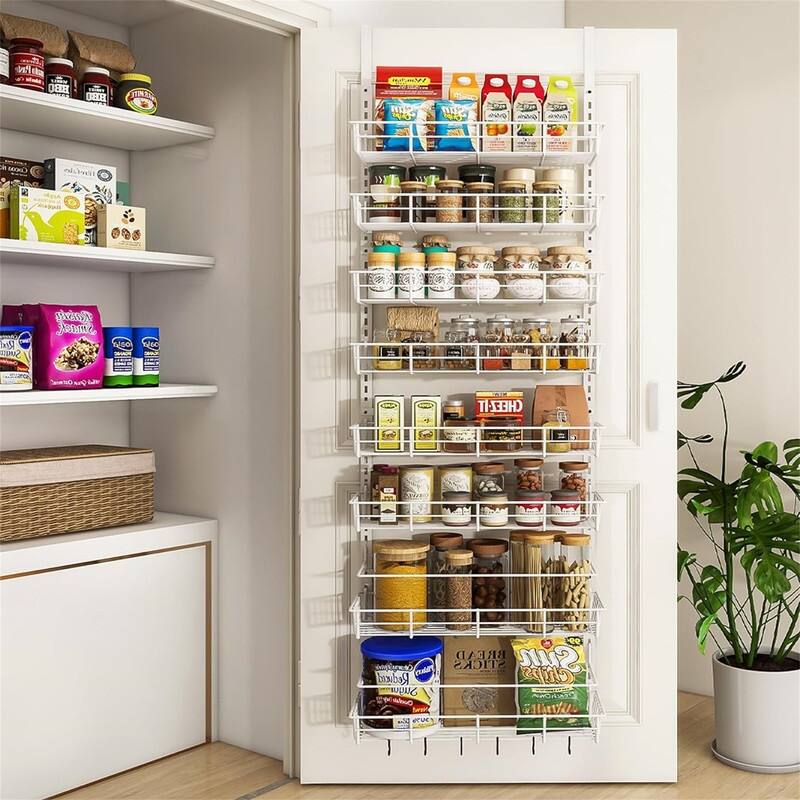 Pantry Hanging Storage and Organization - 6.69"D x 16.5"W x 67.13"H