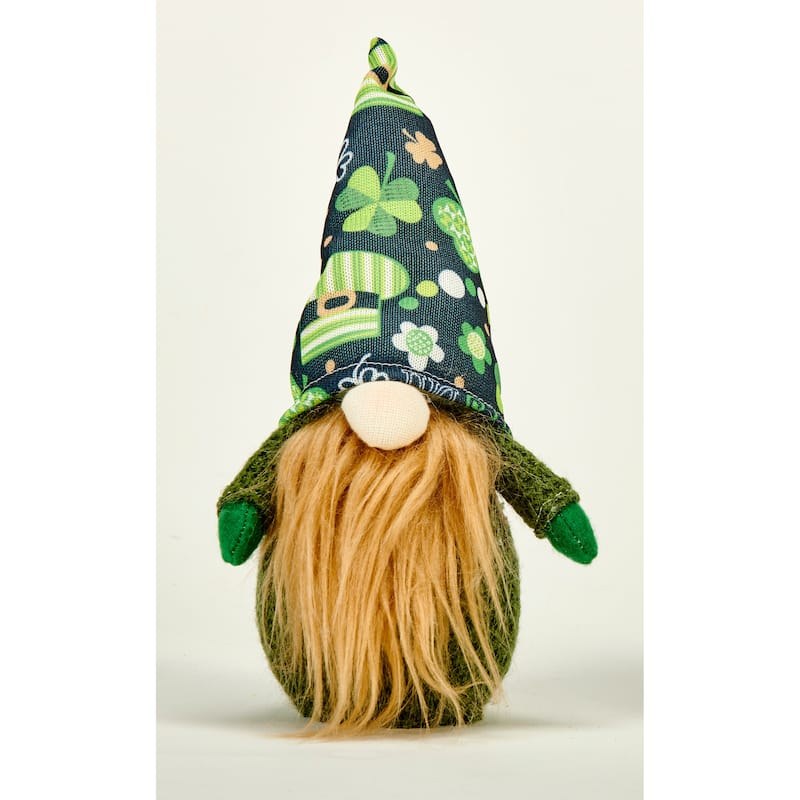 9.5" St. Patricks Day Tabletop Gnome - 9.5