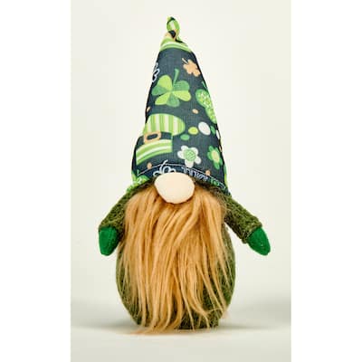 9.5" St. Patricks Day Tabletop Gnome - 9.5