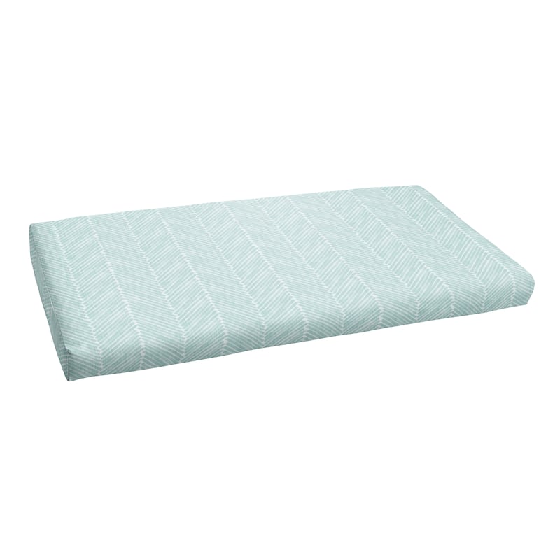 Sorra Home Griffen Snowy Indoor/Outdoor Bristol Bench Cushion (Cushion Only)