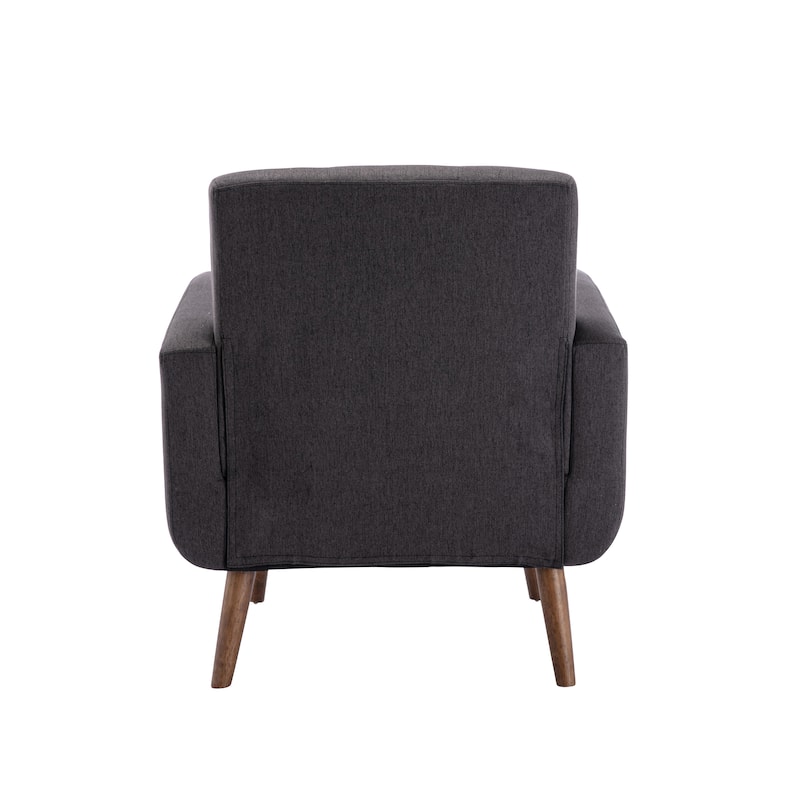 Porthos Home Ezio Fabric Accent Chair with Rubberwood Legs