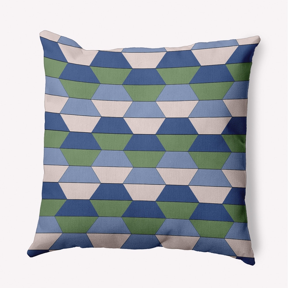 Hex Pattern Indoor/Outdoor Throw Pillow