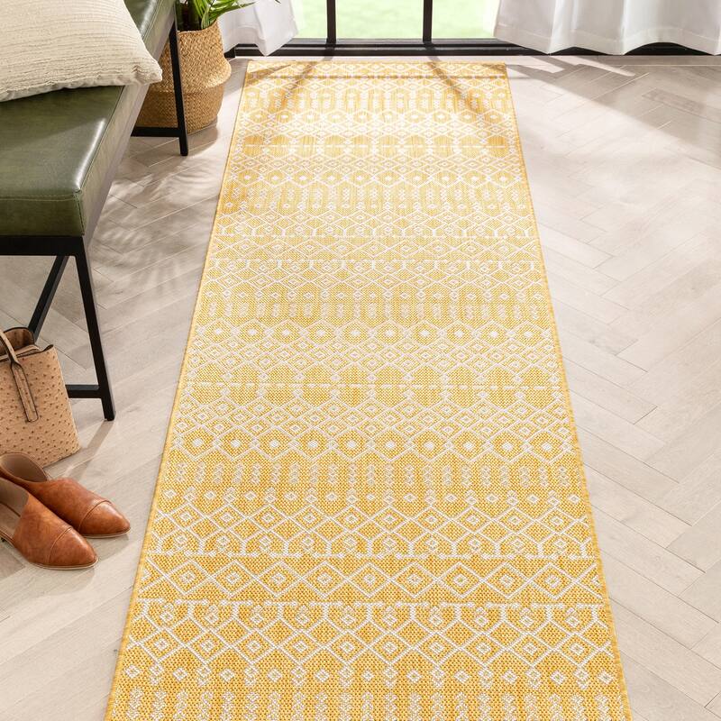 Well Woven Medusa Nord Nordic Lattice Indoor Outdoor Area Rug