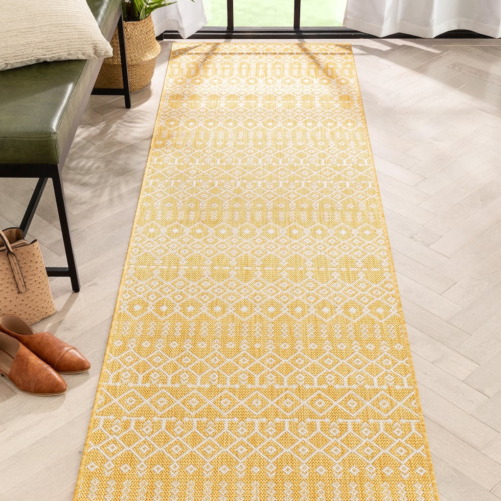 Well Woven Medusa Nord Nordic Lattice Indoor Outdoor Area Rug