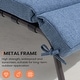 preview thumbnail 5 of 35, Outdoor Adjustable Patio Chaise Lounge Chair with Cushion Beach Poolside