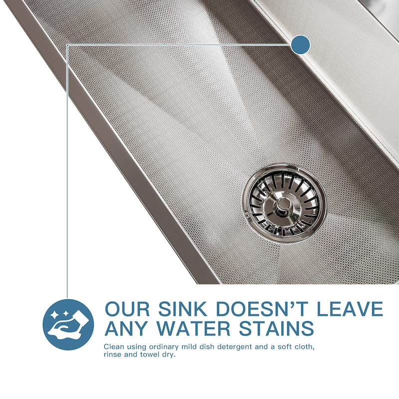 Stainless Steel Single Bowl Drop in Kitchen Sink