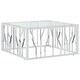 preview thumbnail 2 of 3, vidaXL Coffee Table Accent Side End Table for Living Room Stainless Steel - 31.5" x 31.5" x 15.7"