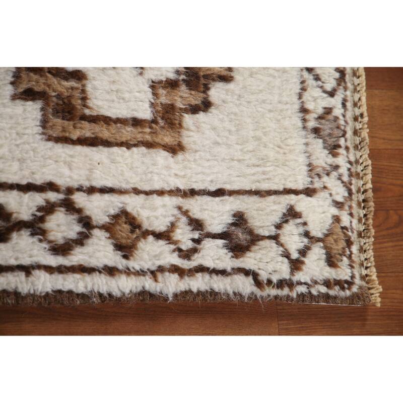 Beige Anatolian Oriental Runner Rug Hand-knotted Wool Carpet - 2'11"x 13'0"