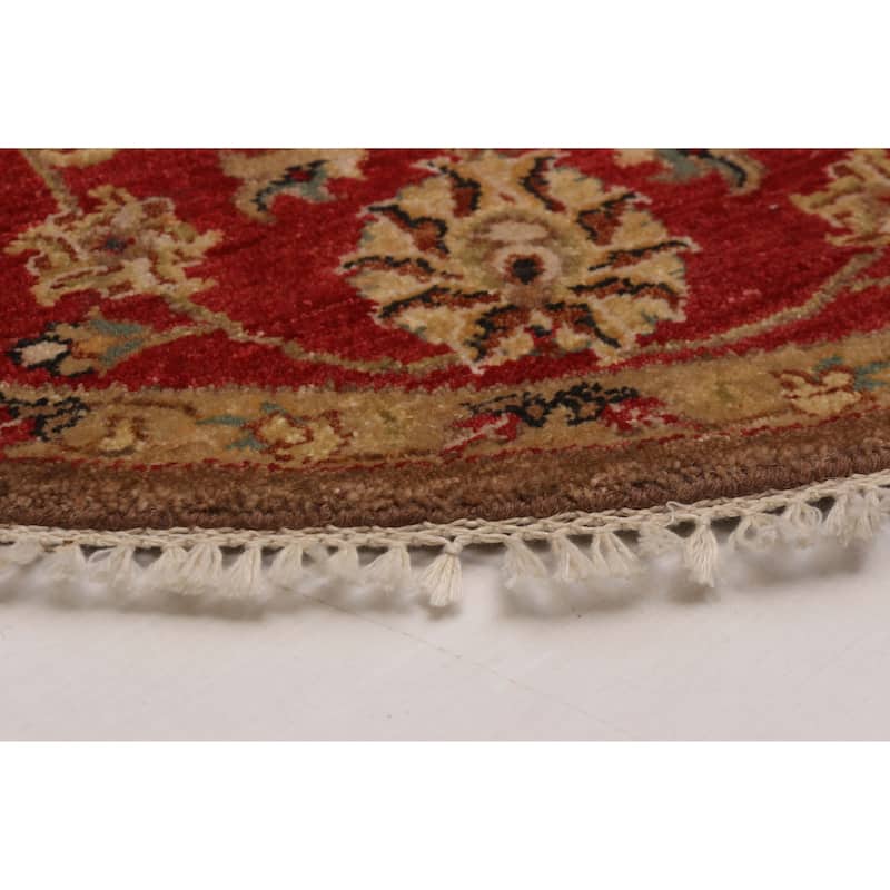 ECARPETGALLERY Hand-knotted Jamshidpour Brown Wool Rug - 5' x 5'