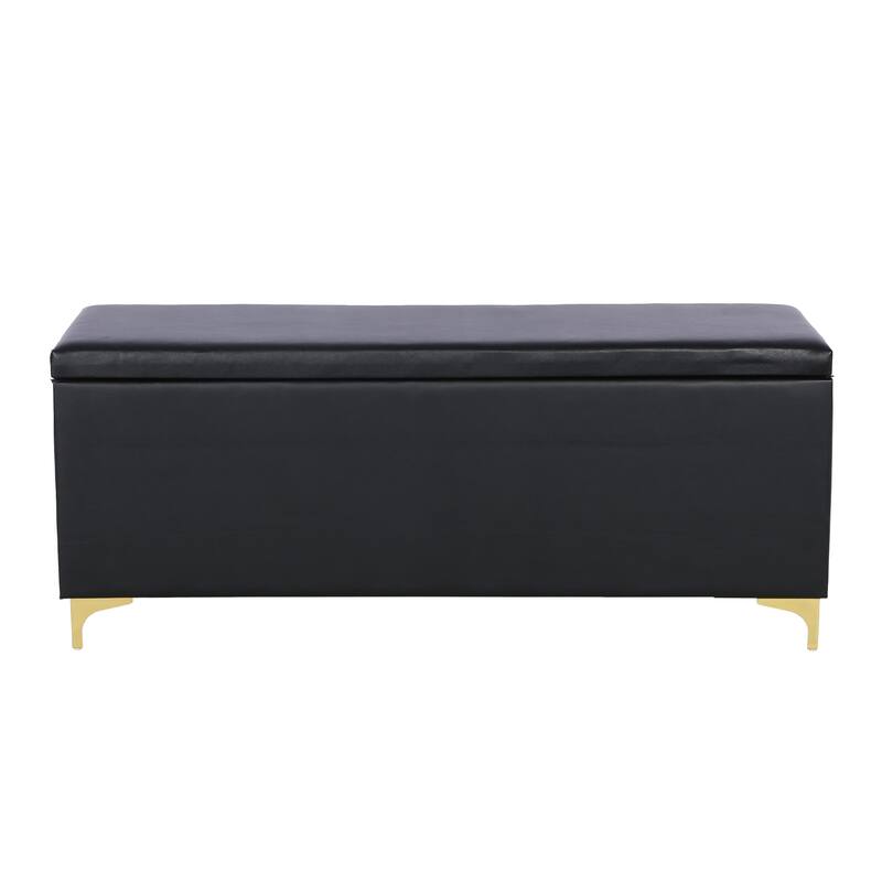 Heavy Duty 660lb Capacity Folding Storage Ottoman Bench
