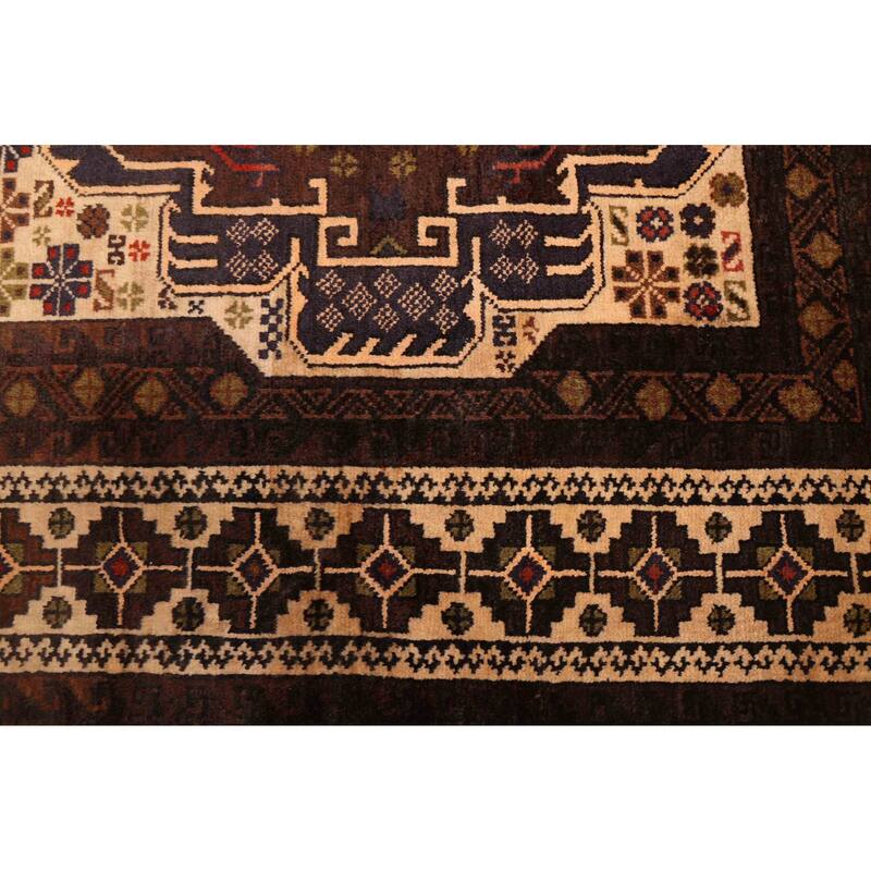 ECARPETGALLERY Hand-knotted Teimani Ivory Wool Rug - 3'9 x 6'6