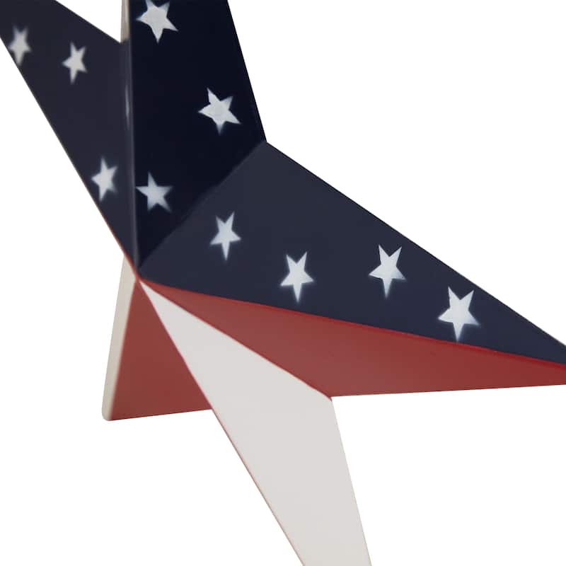 Patriotic Star Metal Wall Decoration - 15"