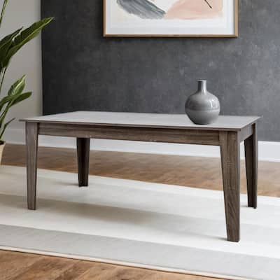 106.3" Extendable Dining Table, Woodgrain,Space-Saving,110LBS Capacity