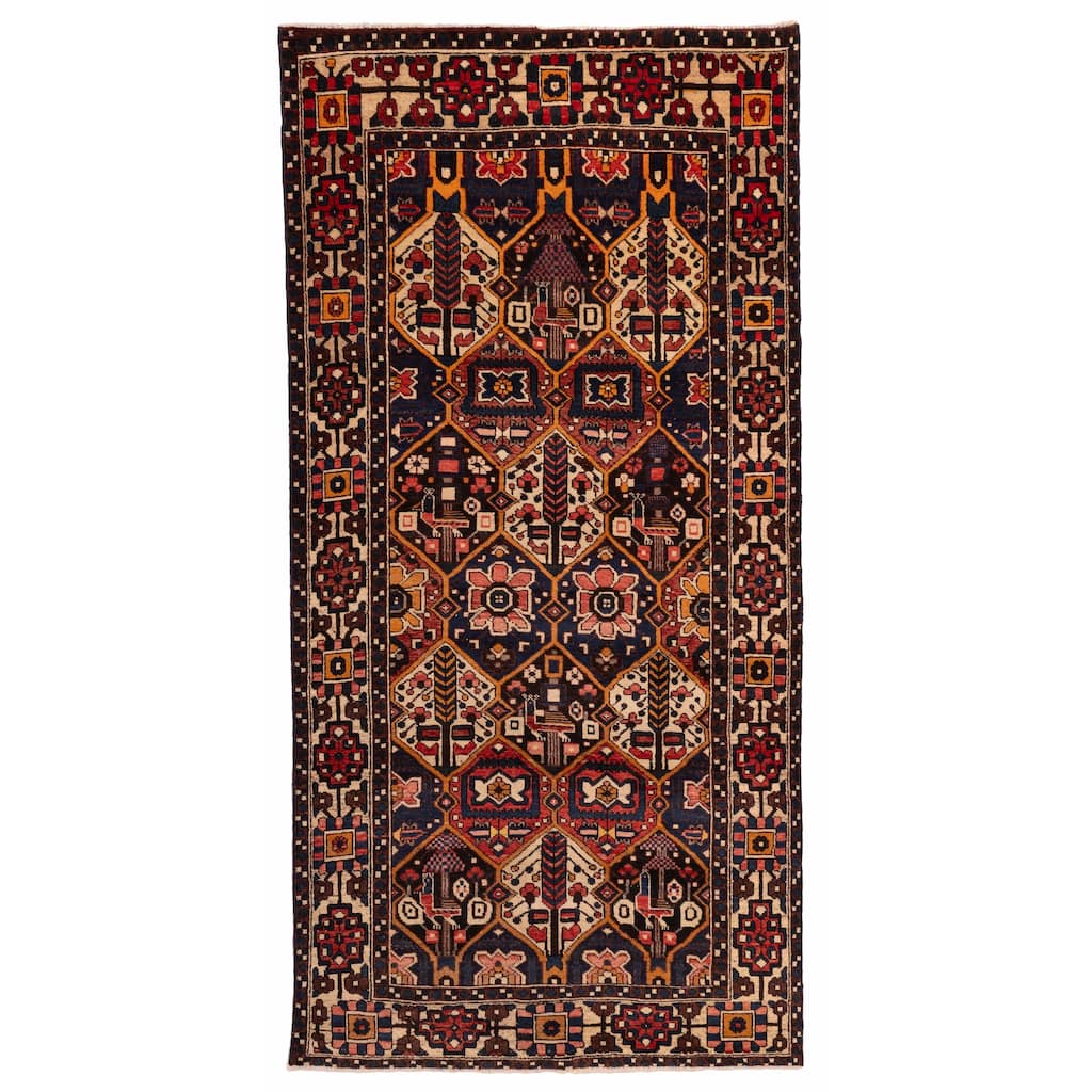 ECARPETGALLERY Hand-knotted Kayseri Vintage Red Wool Rug - 4'11 x 9'11