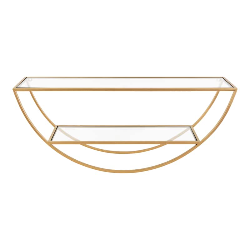 Kate and Laurel Tancill Half Circle Wall Shelf - 26x11