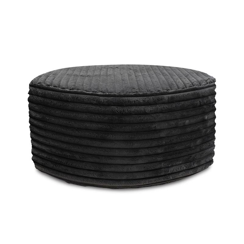 Universal Round Ottoman Shar Pei White