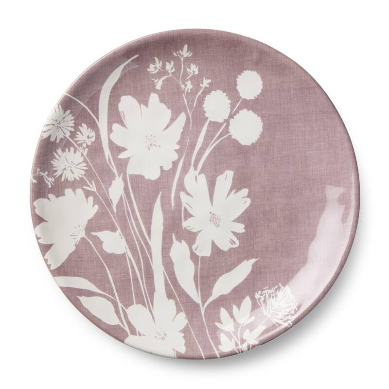 Certified International Wildflowers 10.5" Dinner Plates, Set of 4 Assorted Designs - 10.50"L x 10.50"W x 1.00"H