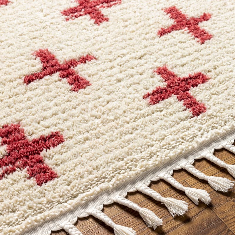 Livabliss Casual Casablanca Shag Graphic Area Rug
