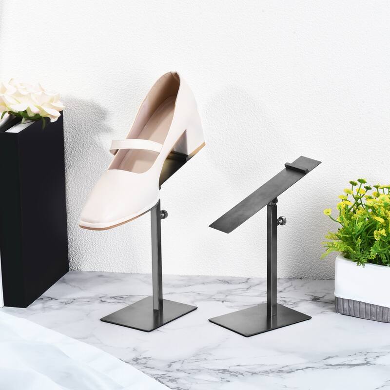 Shoe Display Stand 2Pcs Adjustable Countertop Shoe Rack Holder Home