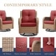 preview thumbnail 13 of 110, Pocassy 3-Piece Outdoor Swivel Bistro Set, Wicker Rocking Chairs