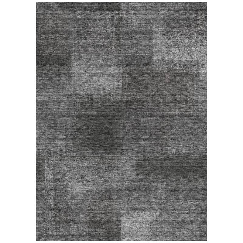HomeRoots Abstract Transitional Rectangle Outdoor Rug