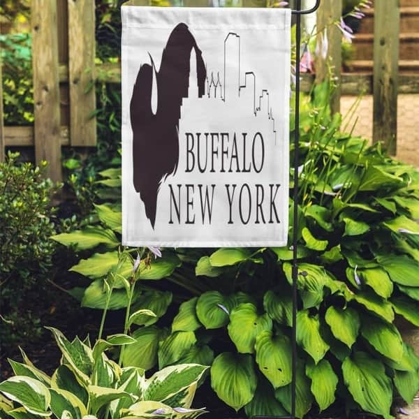 Shop Blue Silhouette Graphic Of Buffalo New York Skyline City Black Garden Flag Decorative Flag House Banner 12x18 Inch On Sale Overstock 31334968