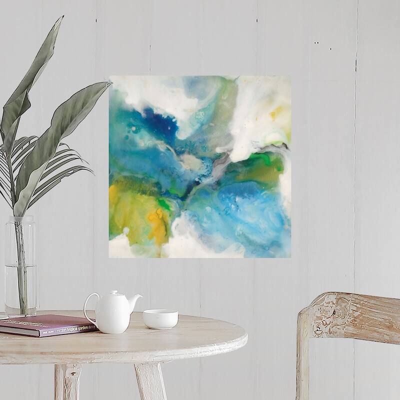 "Green Ethos I" Poster Print - Multi - 24" x 24"