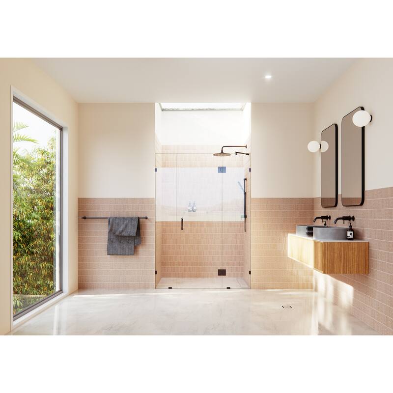 Glass Warehouse 78" x 57" Frameless 3 Panel Inline Shower Door