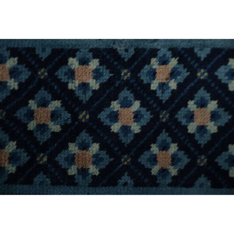 Hand Knotted Oriental 100% Wool Carpet Traditional Medallion Oranges & Rust Art Deco Area Rug - 8' 11'' X 6' 0''